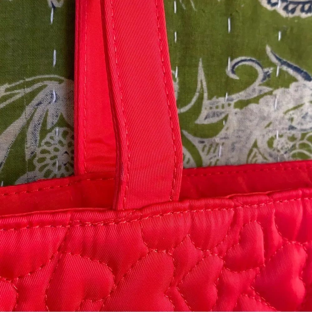 Kate Spade Fragrances Red Hearts Quilted Tote Bag